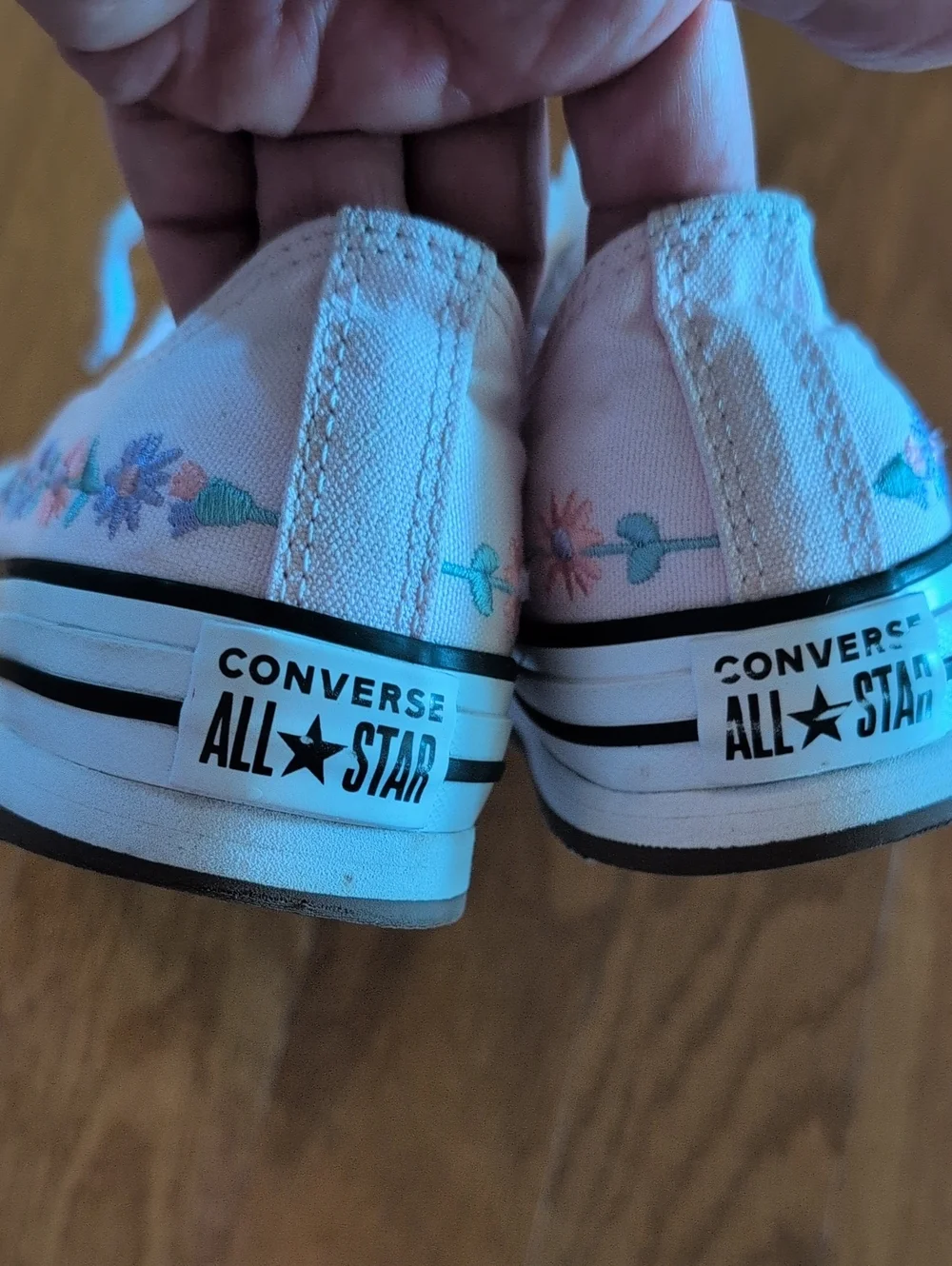 Converse Light Pink Low-Top Canvas Sneakers